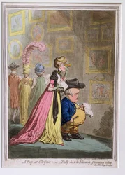 Ein Blick auf Christies, oder Tally-ho, und seine Nimeney-pimmeney beim Morgenspaziergang, veröffentlicht von Hannah Humphrey 1796